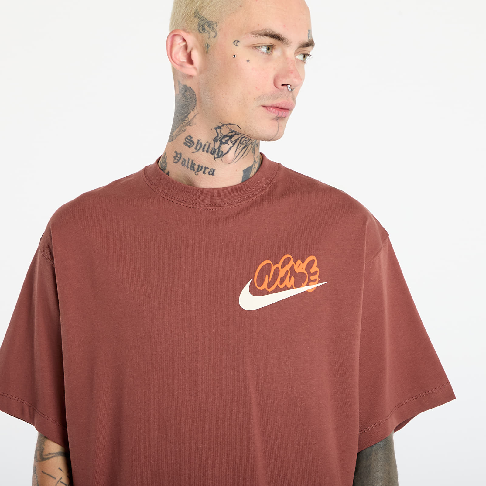 Koszulki Nike Solo Swoosh Men's T-Shirt Red Sepia