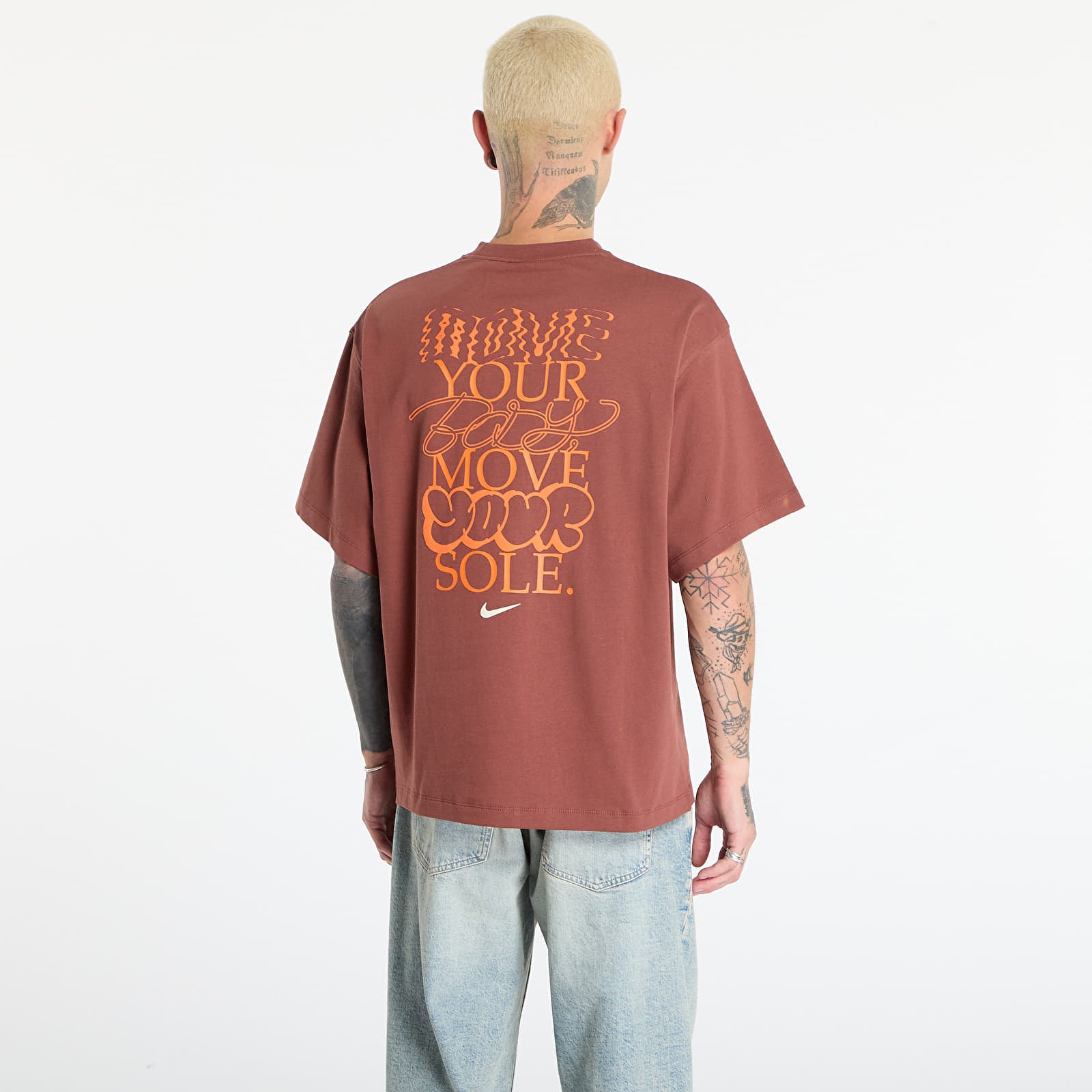 Koszulki Nike Solo Swoosh Men's T-Shirt Red Sepia