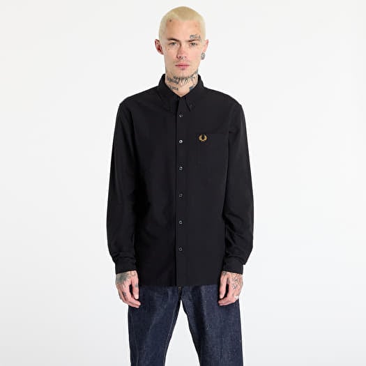 FRED PERRY Oxford Shirt Black