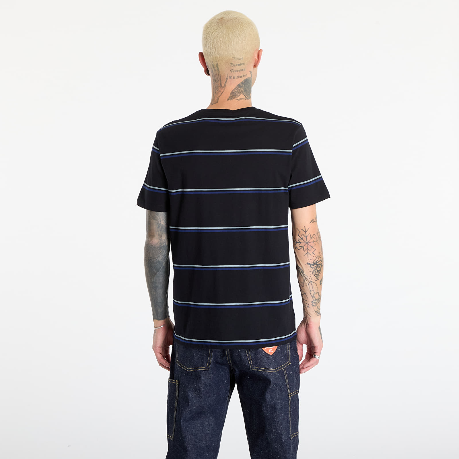 T-Shirts Männer FRED PERRY Fine Stripe T-Shirt Black