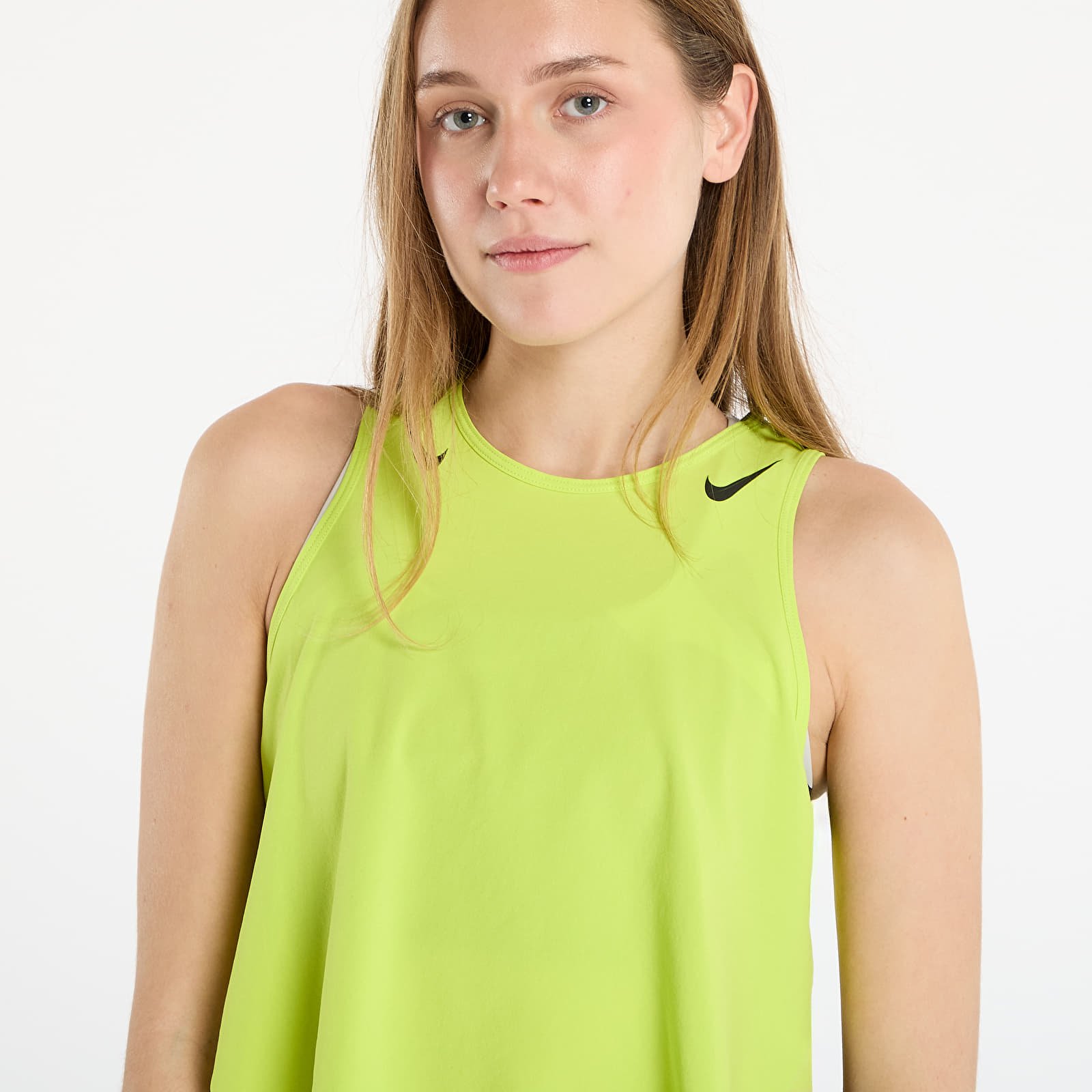 Naisten toppahousut Nike AeroSwift Women's Dri-FIT ADV Cropped Running Tank Top Cyber/ Black
