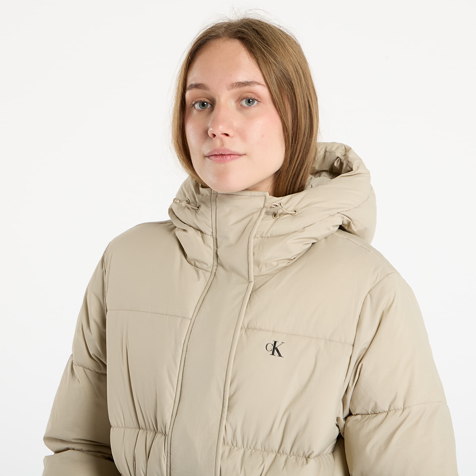 Naiste jakid Calvin Klein Jeans Belted Midweight Coat Brown