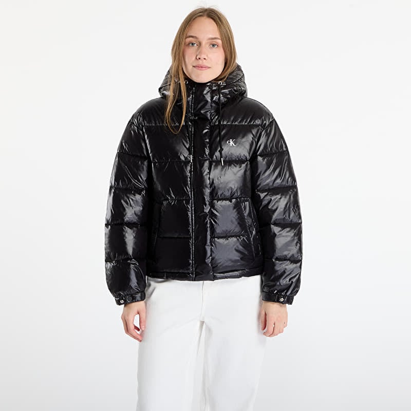 Jaka Calvin Klein Jeans Shine Puffer Jacket Black