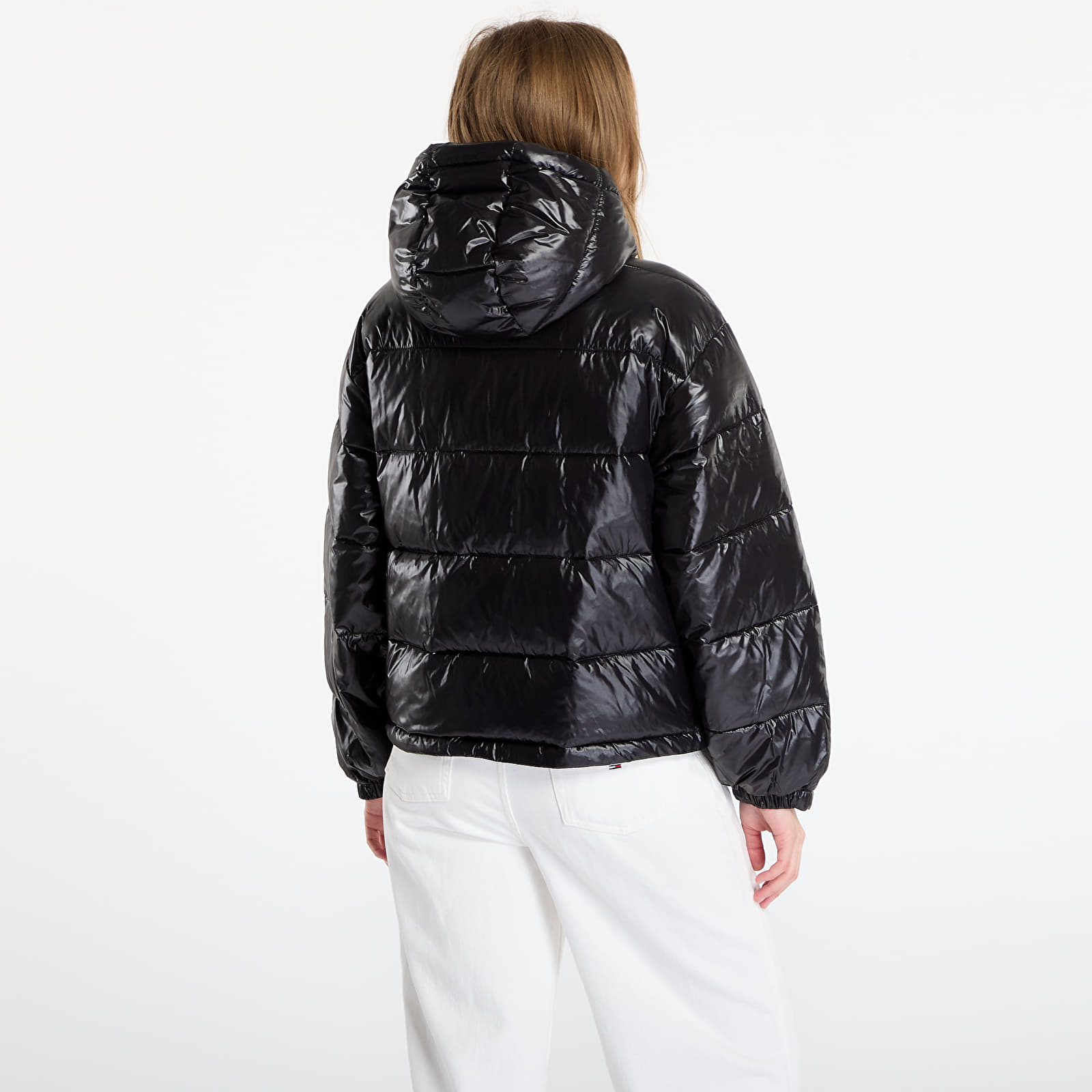 Jakker for kvinner Calvin Klein Jeans Shine Puffer Jacket Black