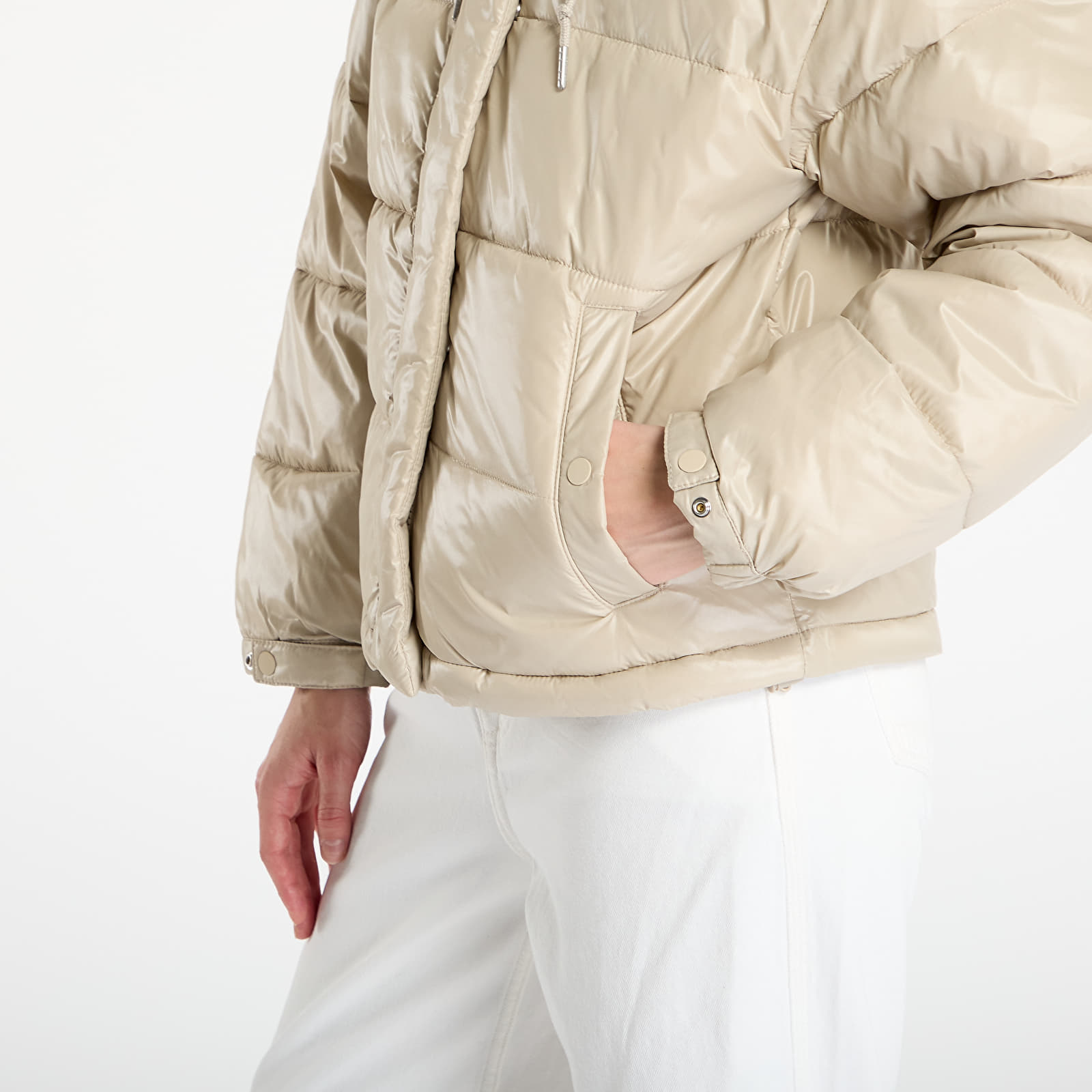 Naiste jakid Calvin Klein Jeans Shine Puffer Jacket Brown