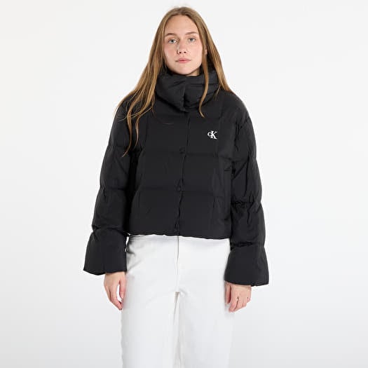 Jacket Calvin Klein Jeans Short Down Puffer Jacket Black