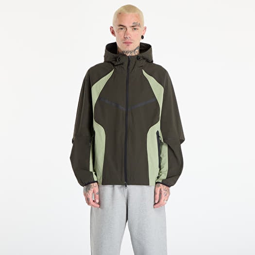 Jakk Nike Tech Men's Dri-FIT Woven Color-Block Windrunner Loose Jacket Sequoia/ Oil Green/ Black