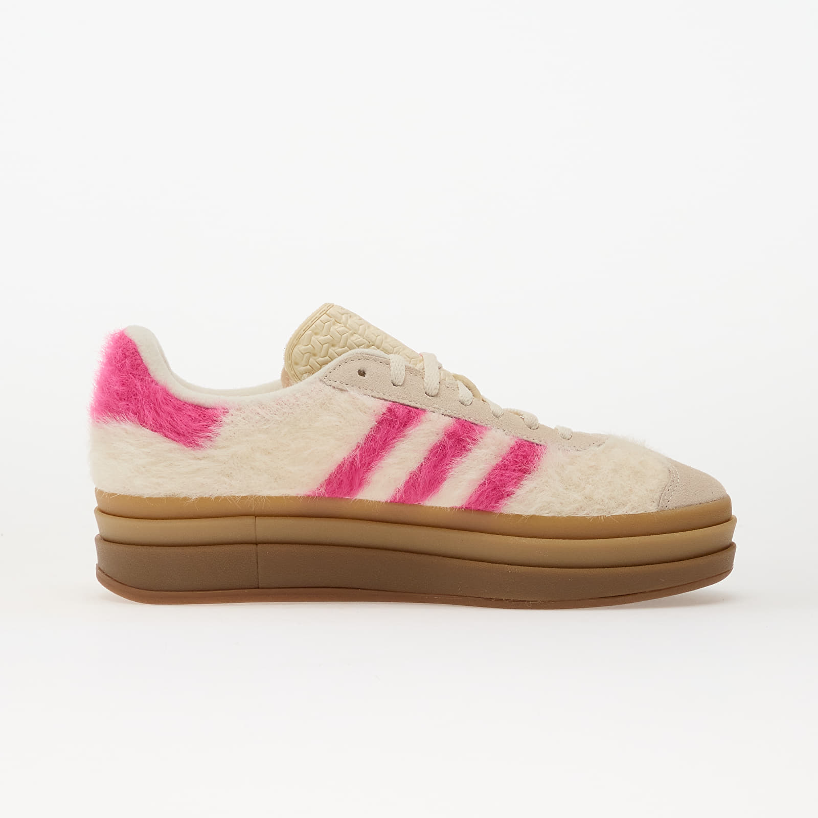 Dámske topánky a tenisky adidas Gazelle Bold W Crew White/ Shock Pink/ Gold Metallic