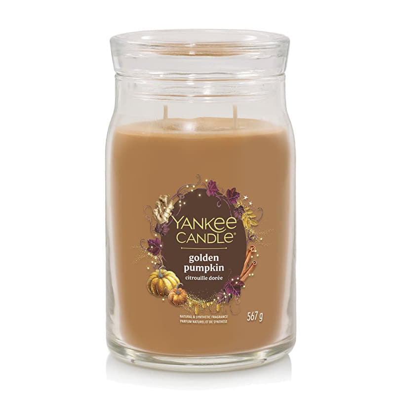Yankee Candle Signature Large Jar 2 Wicks Golden Pumpkin