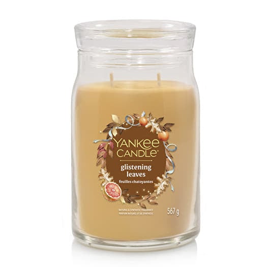 Yankee Candle Signature Large Jar 2 Wicks Glistening Leaves