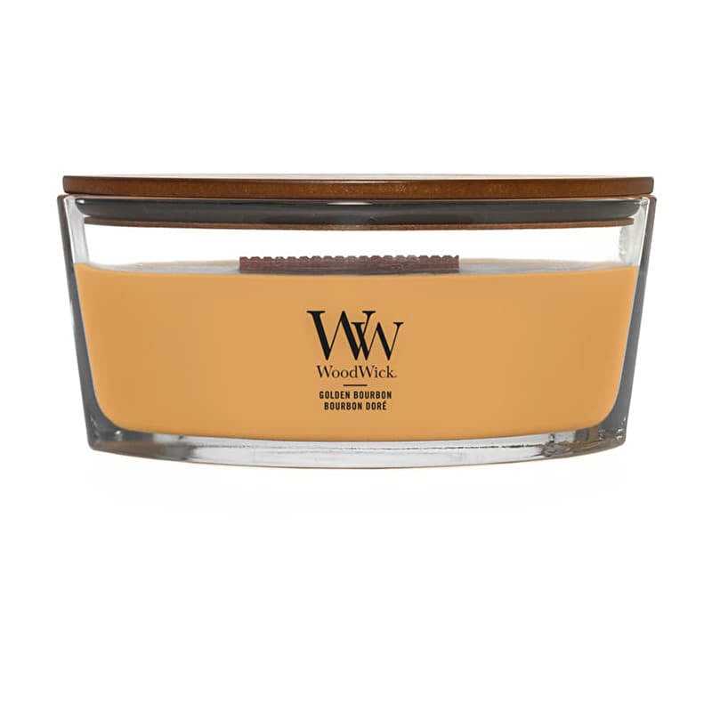 Woodwick Elipse Candle Golden Bourbon