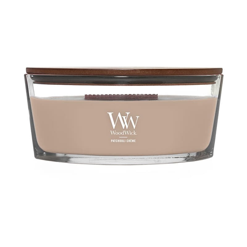 Woodwick Elipse Candle Patchouli Creme