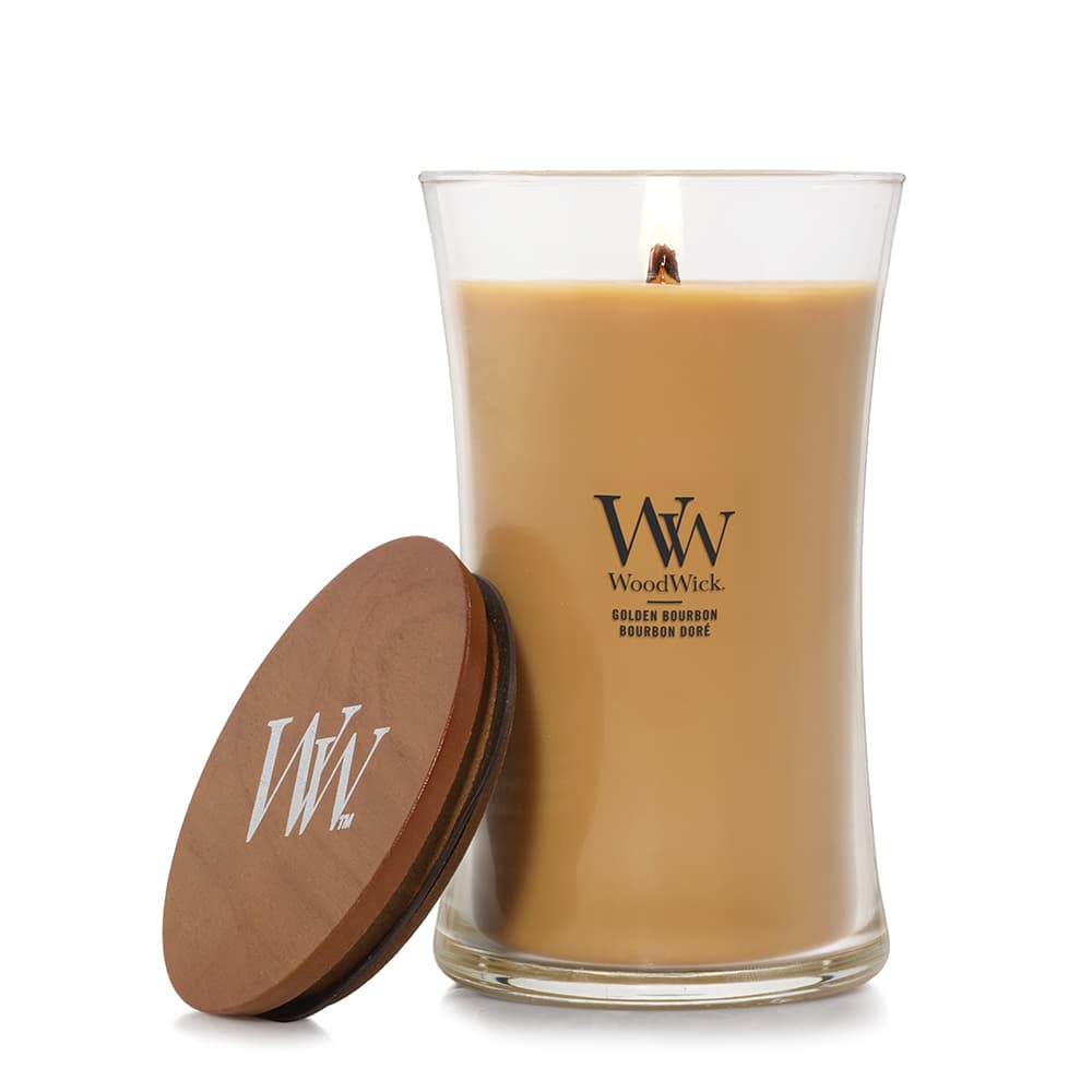 Andet tilbehør Woodwick Large Hourglass Candle Golden Bourbon