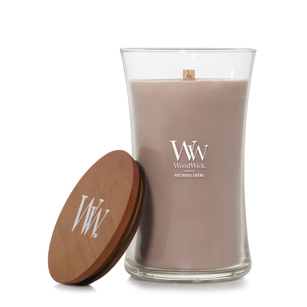 Andet tilbehør Woodwick Large Hourglass Candle Patchouli Creme