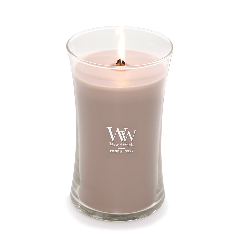 Andet tilbehør Woodwick Large Hourglass Candle Patchouli Creme
