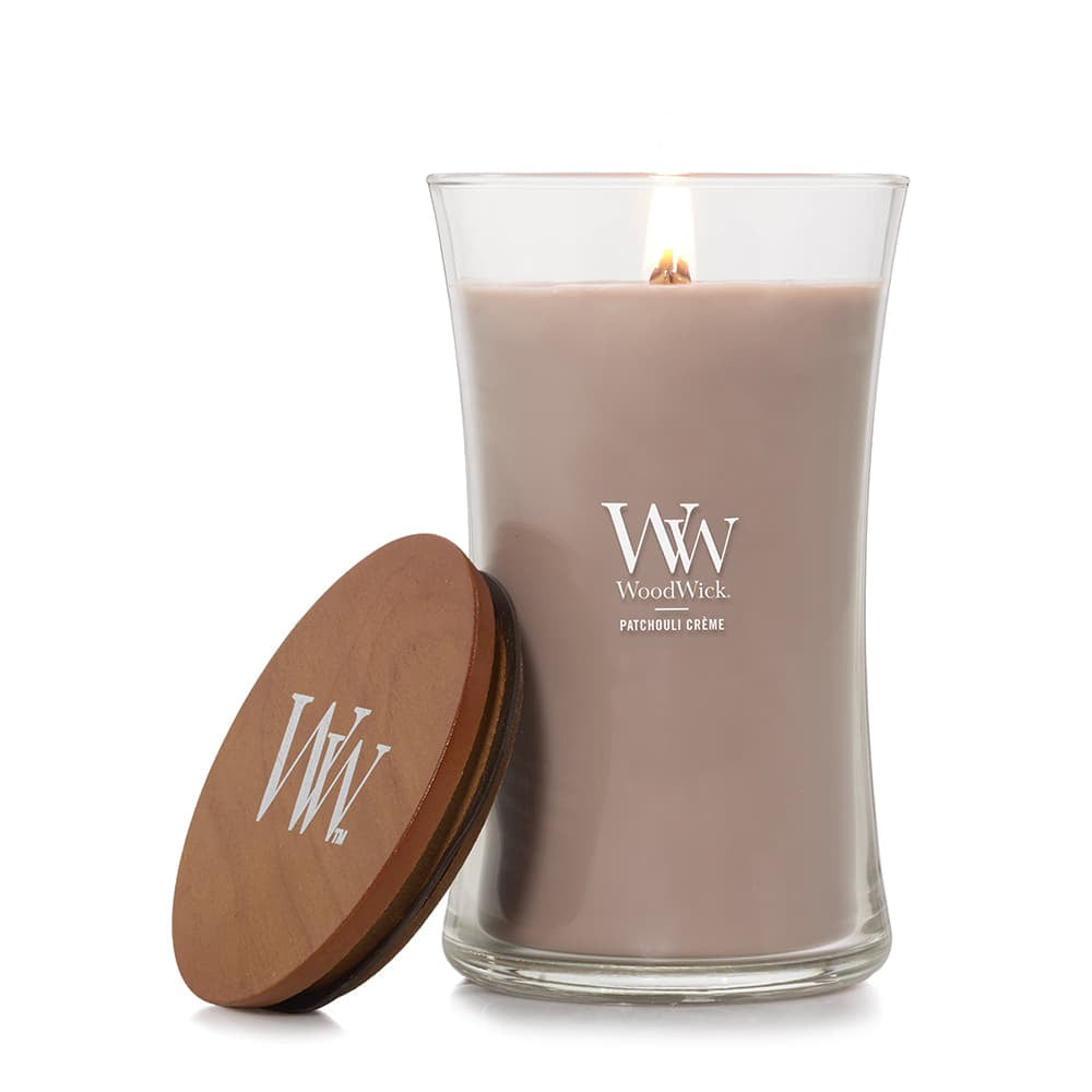 Andet tilbehør Woodwick Large Hourglass Candle Patchouli Creme