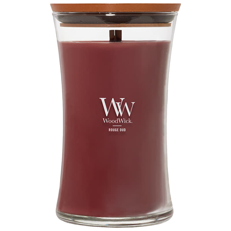 Woodwick Large Hourglass Candle Rouge Oud