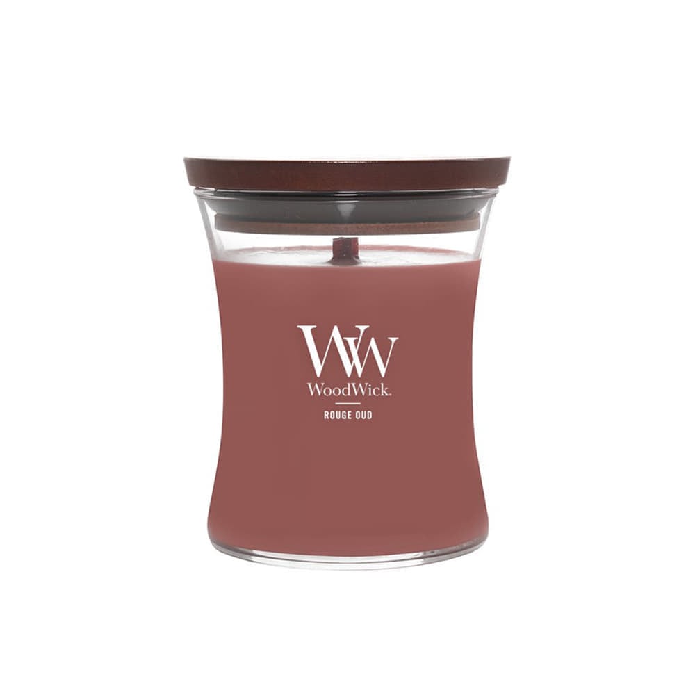 Woodwick Medium Hourglass Candle Rouge Oud Universal