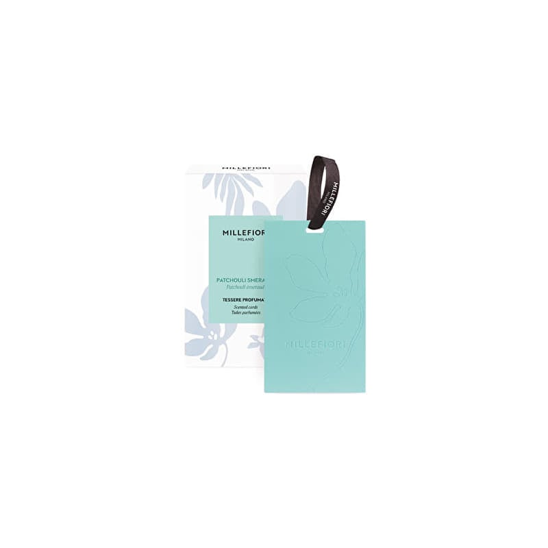 Millefiori Laundry Fragrance Card 3-Pack Patchouli Smeraldo