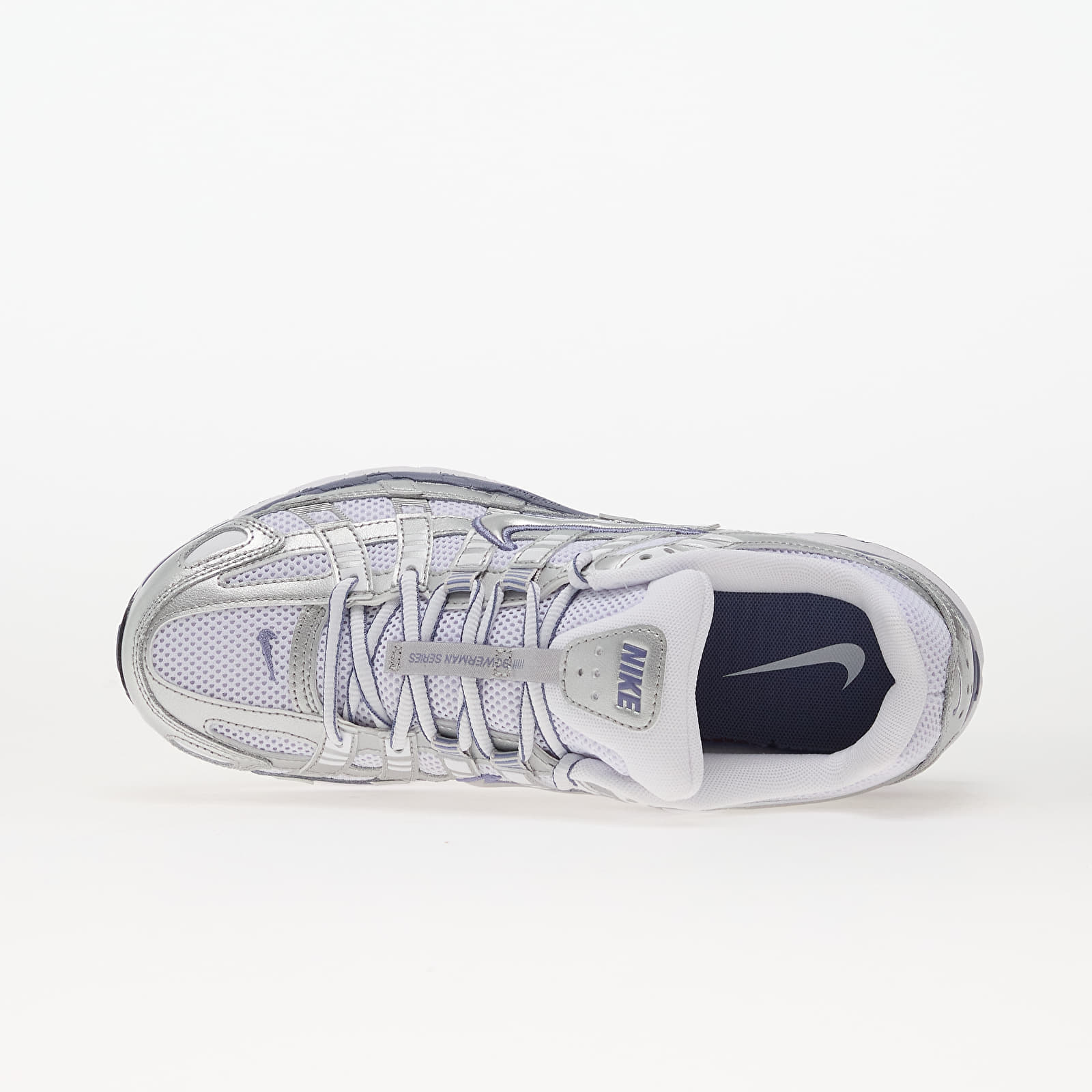 Women's sneakers and shoes Nike P-6000 Metallic Silver/ World Indigo-White-Black