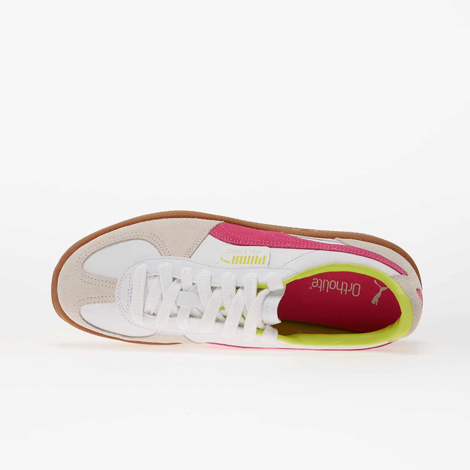 Sneakers og sko til mænd Puma Palermo Lth Puma White-Fluro Pink Pes
