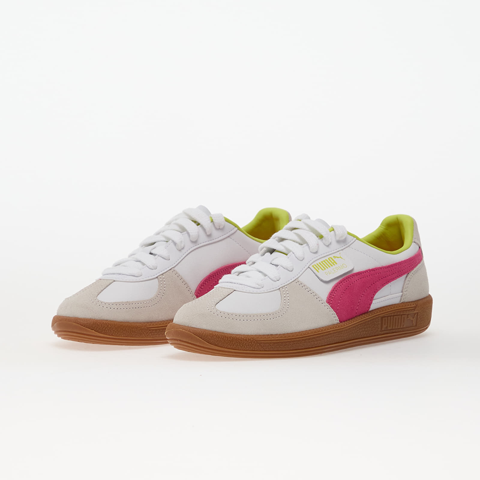Sneakers og sko til mænd Puma Palermo Lth Puma White-Fluro Pink Pes