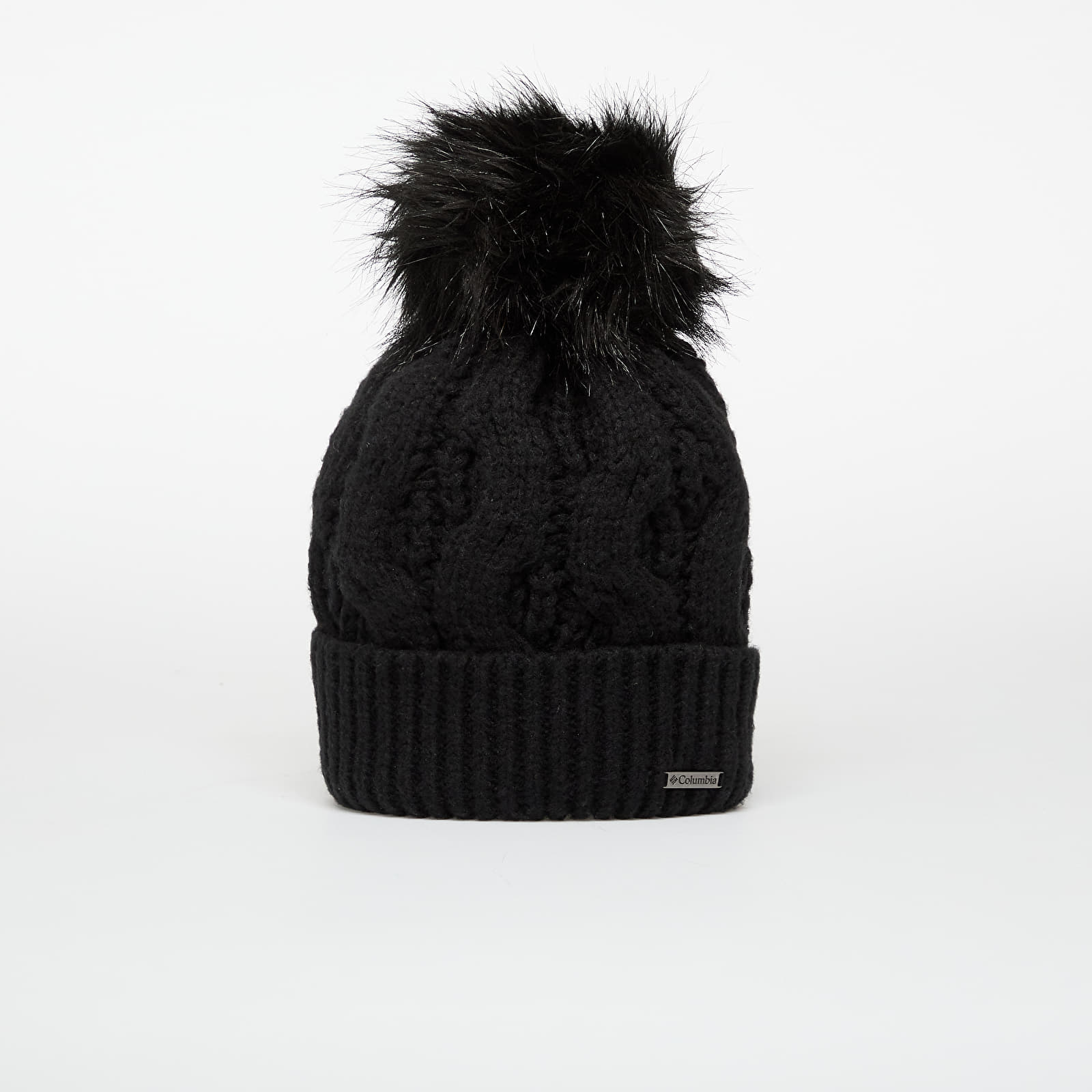 Pánske klobúky Columbia Boundless Days™ Cable Knit Pom Beanie Black