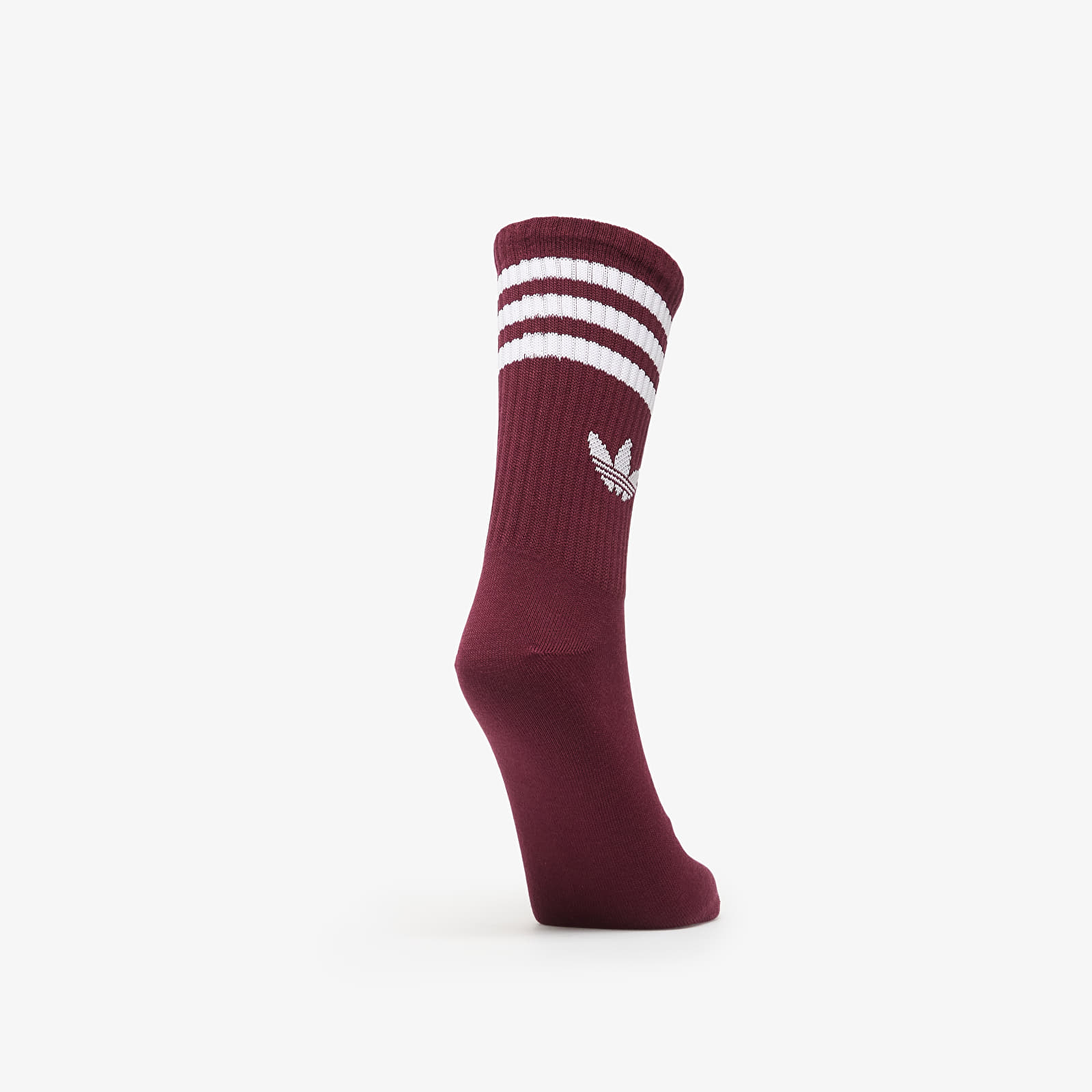 Men's socks adidas 3-Stripes Crew Socks 3-Pack Maroon/ Aurora Ivy/ Cardboard