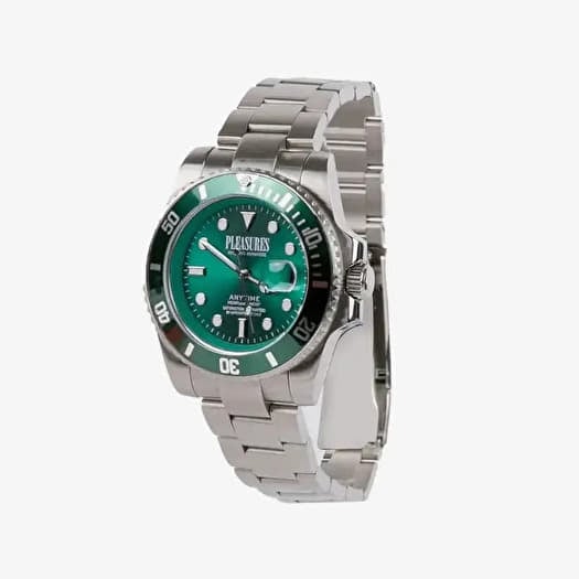 PLEASURES Anytime Watch Silver/Green