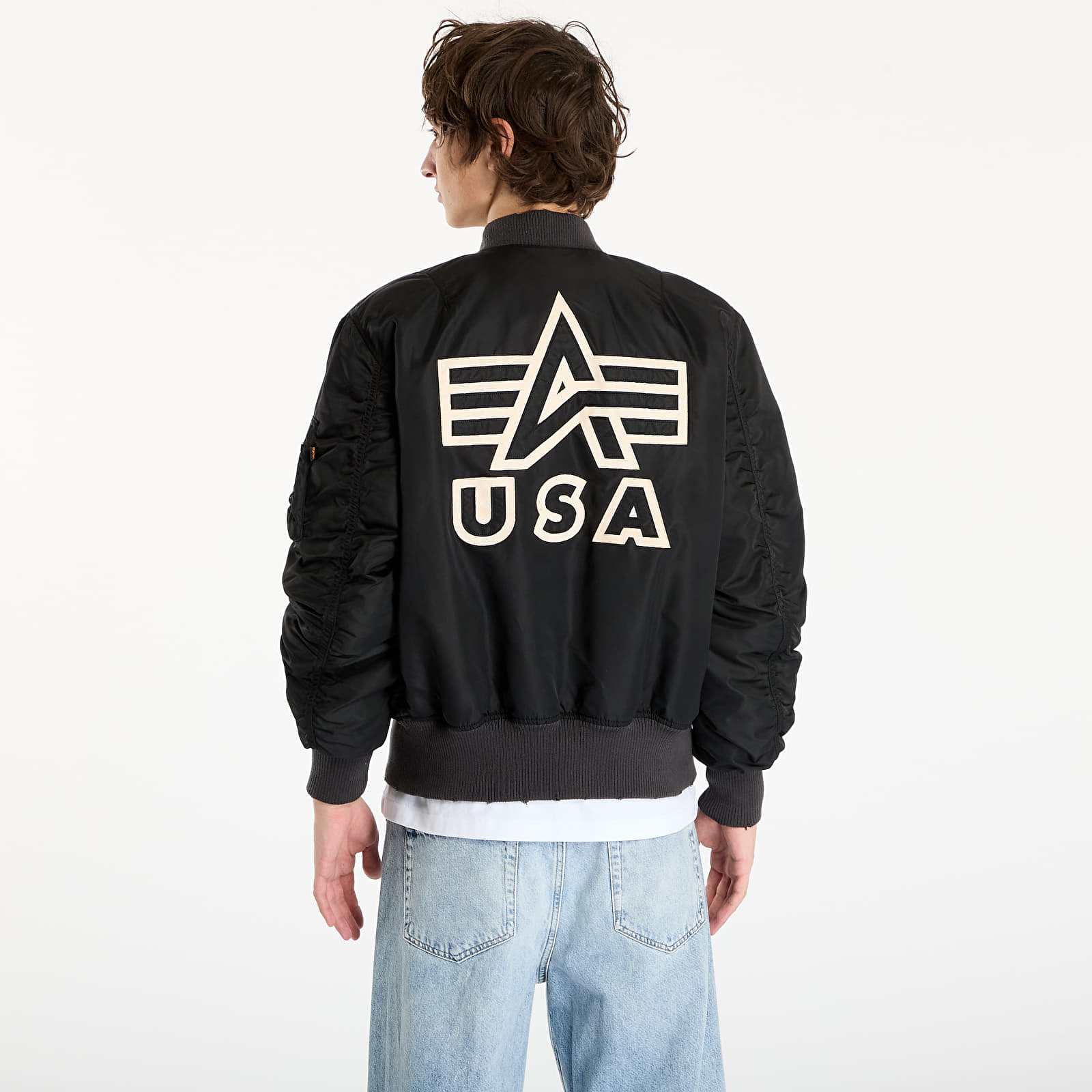 Kurtki męskie Alpha Industries MA-1 Distressed Black
