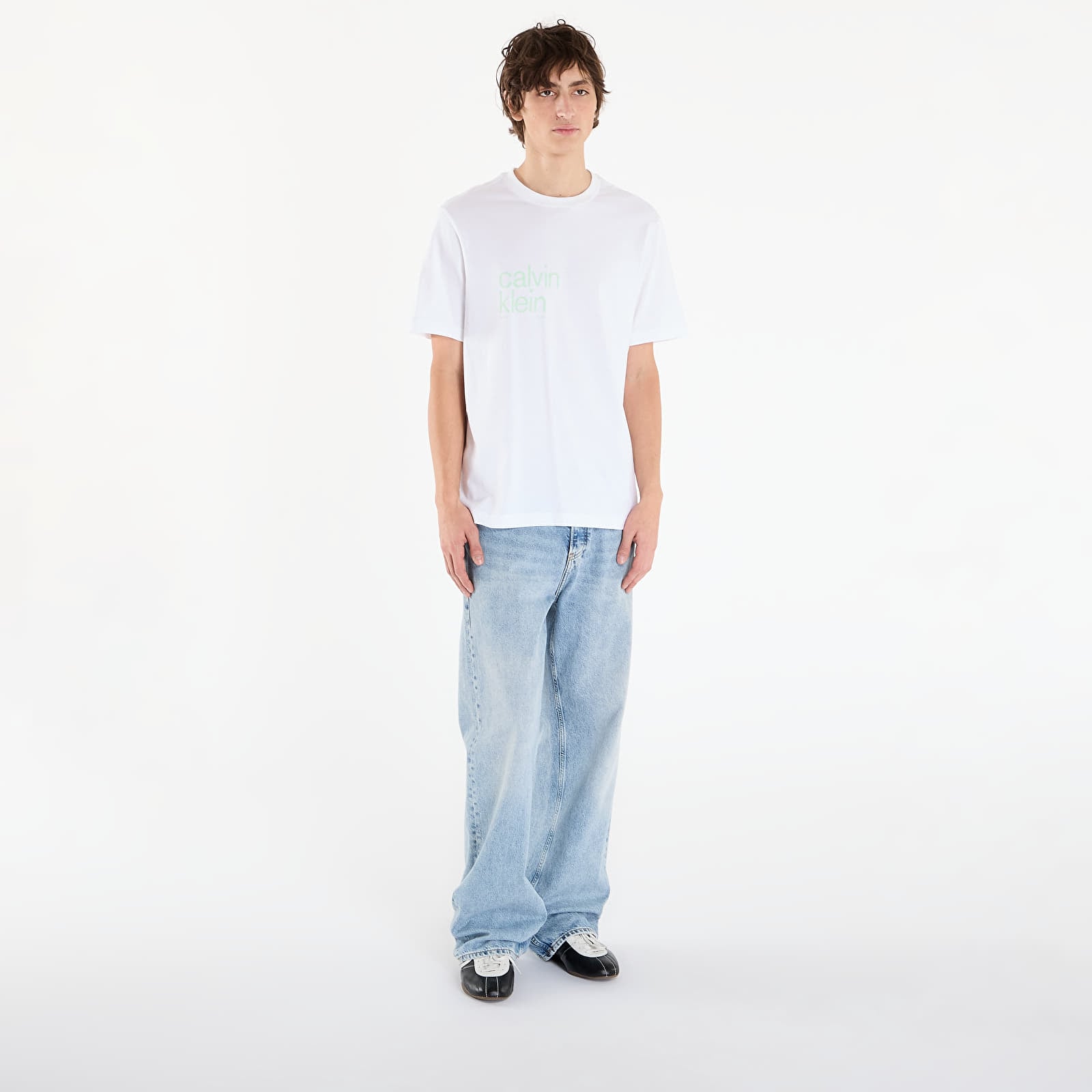 T-Shirts Männer Calvin Klein Jeans Ss 20S Io Ck Graphic Tee White