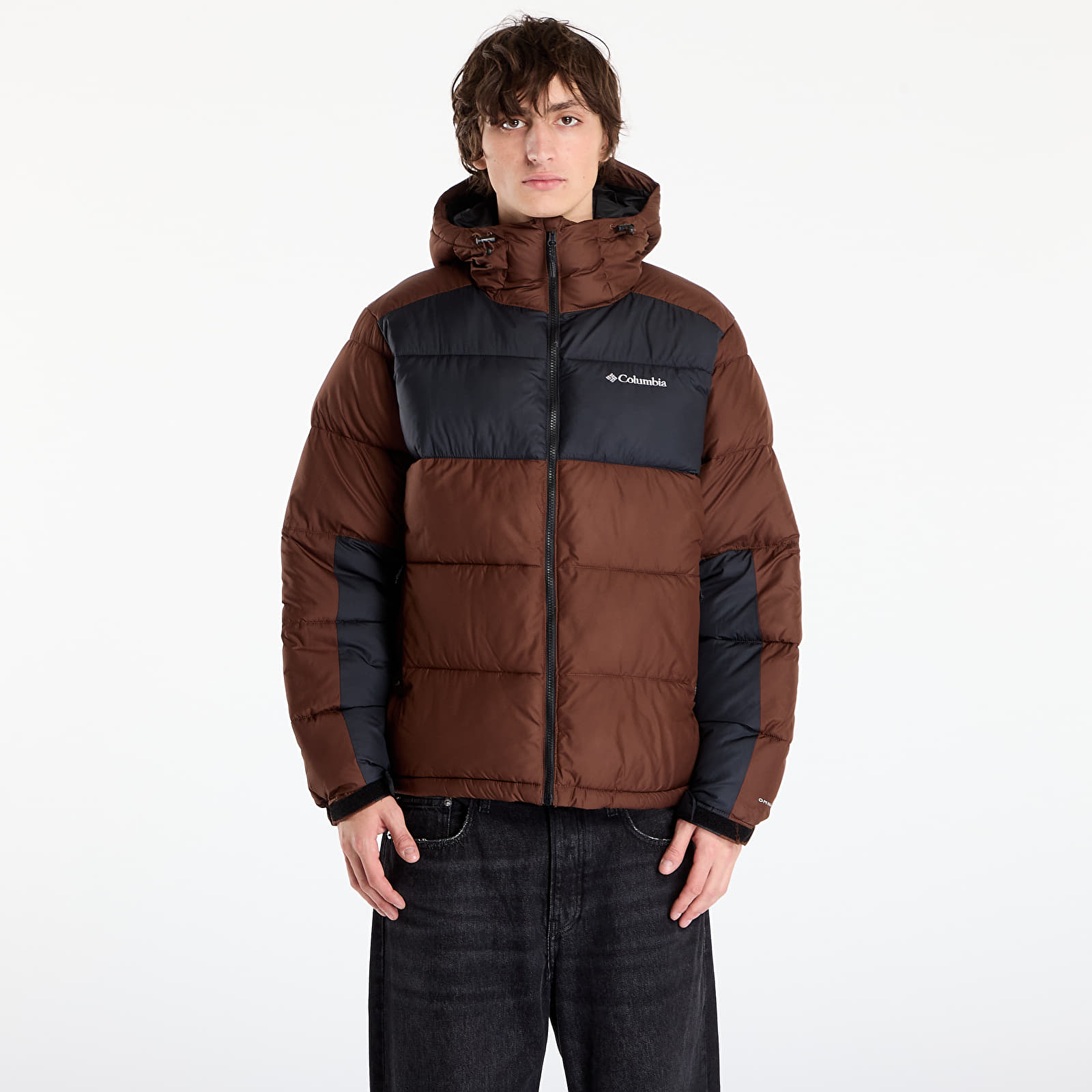 Pánské bundy Columbia Pike Lake™ II Hooded Jacket Tobacco/ Black