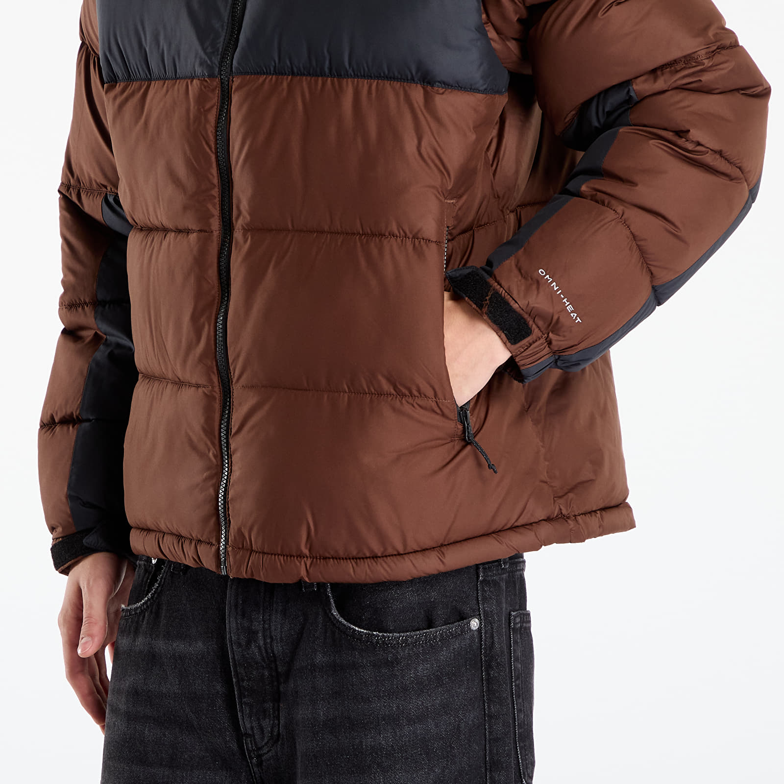Pánské bundy Columbia Pike Lake™ II Hooded Jacket Tobacco/ Black