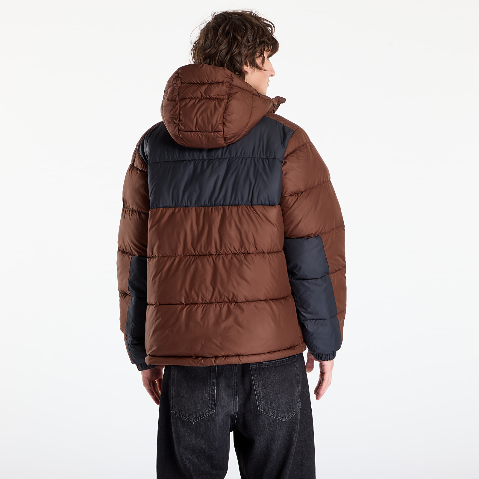 Pánské bundy Columbia Pike Lake™ II Hooded Jacket Tobacco/ Black