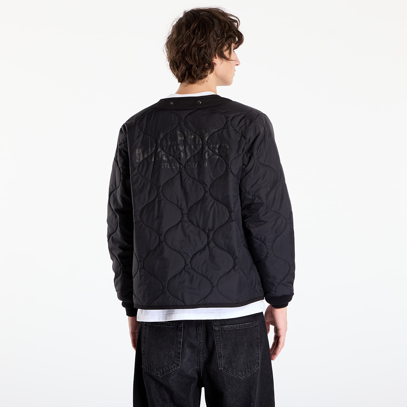Miesten takit Alpha Industries Studio M-51 Fishtail Backprint (2in1) Black