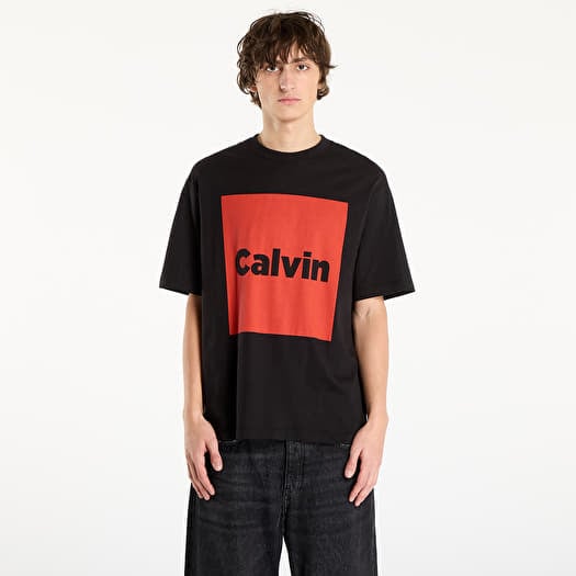 T-shirt Calvin Klein Jeans Ss 16S Io Calvin Box Graphic Tee Black