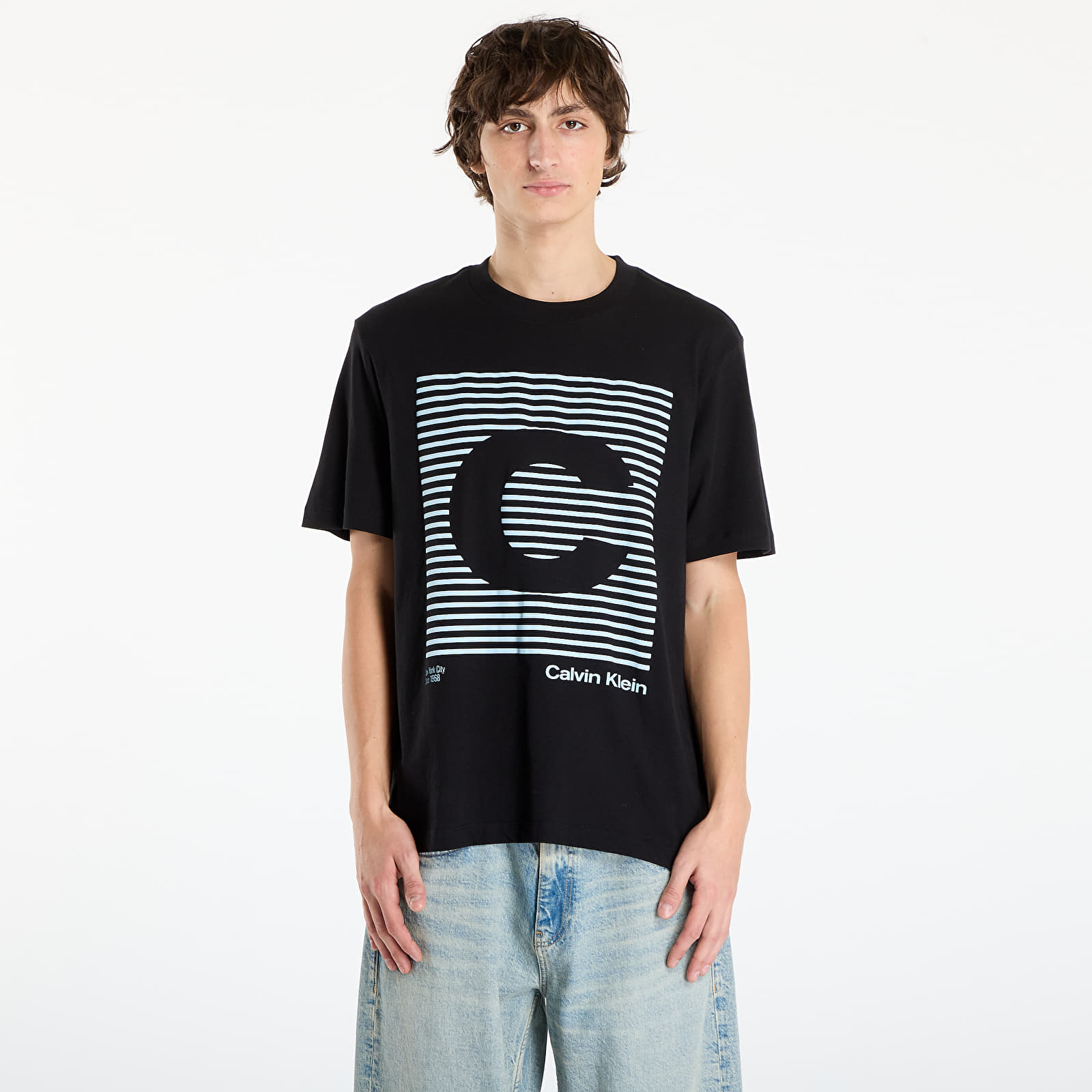 Magliette da uomo Calvin Klein Jeans Ss 20S Io Ck Speaker Graphic Tee Black
