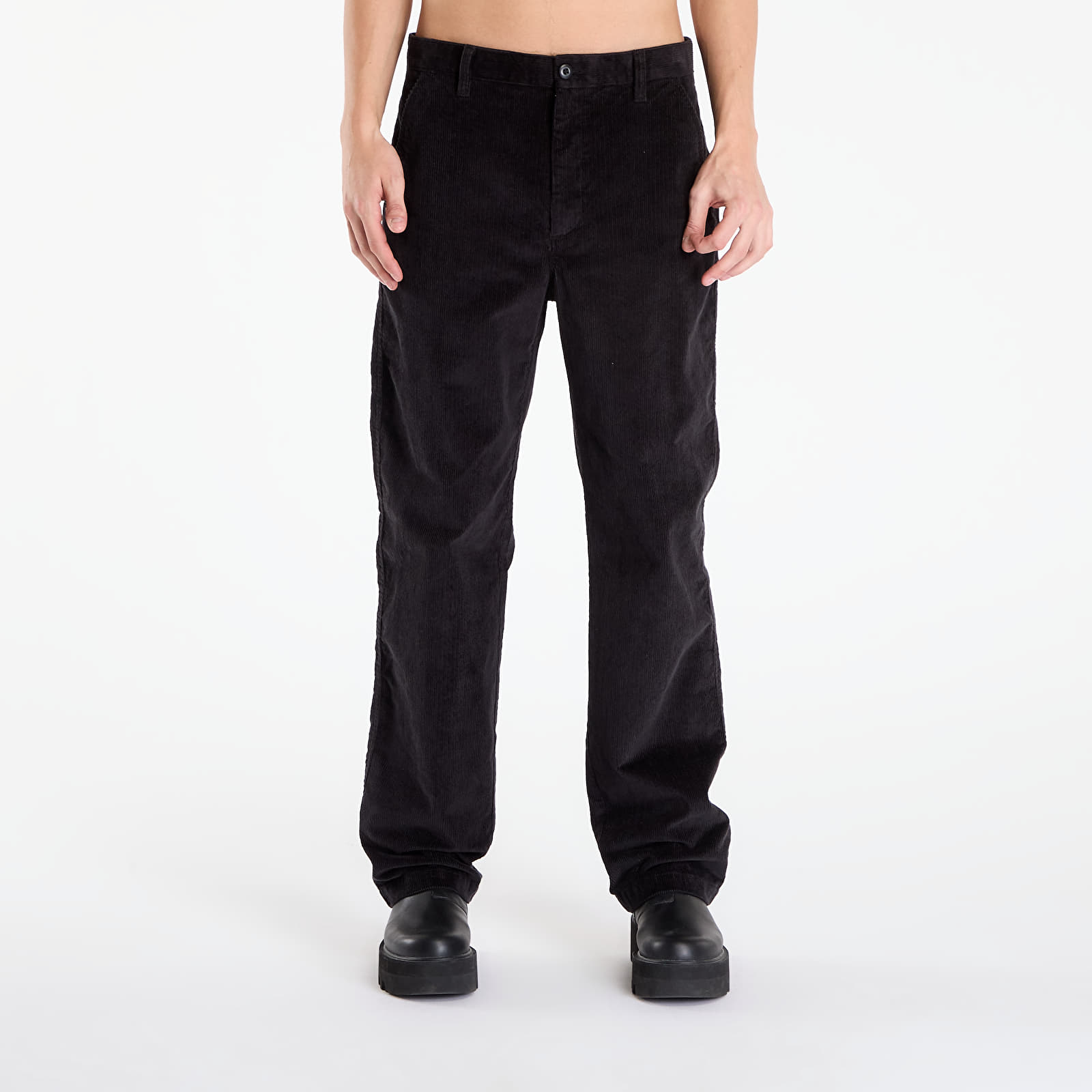 Meeste pĂĽksid Calvin Klein Jeans 90S Straight Corduroy Pants Black