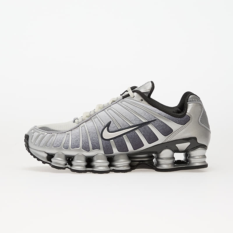 Nike Shox TL Print Metallic Silver/ Summit White-Wolf Grey | Queens