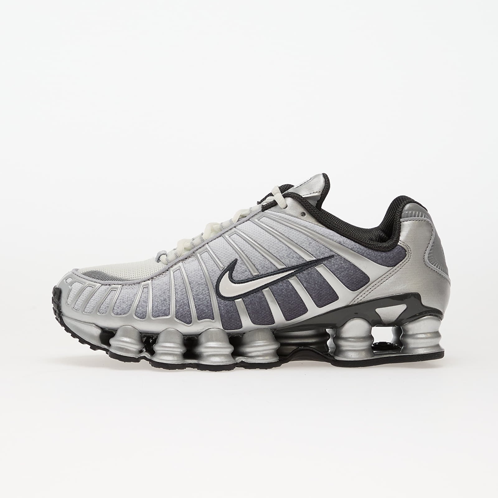Vīriešu čības un apavi Nike Shox Tl Print Metallic Silver/ Summit White-Wolf Grey