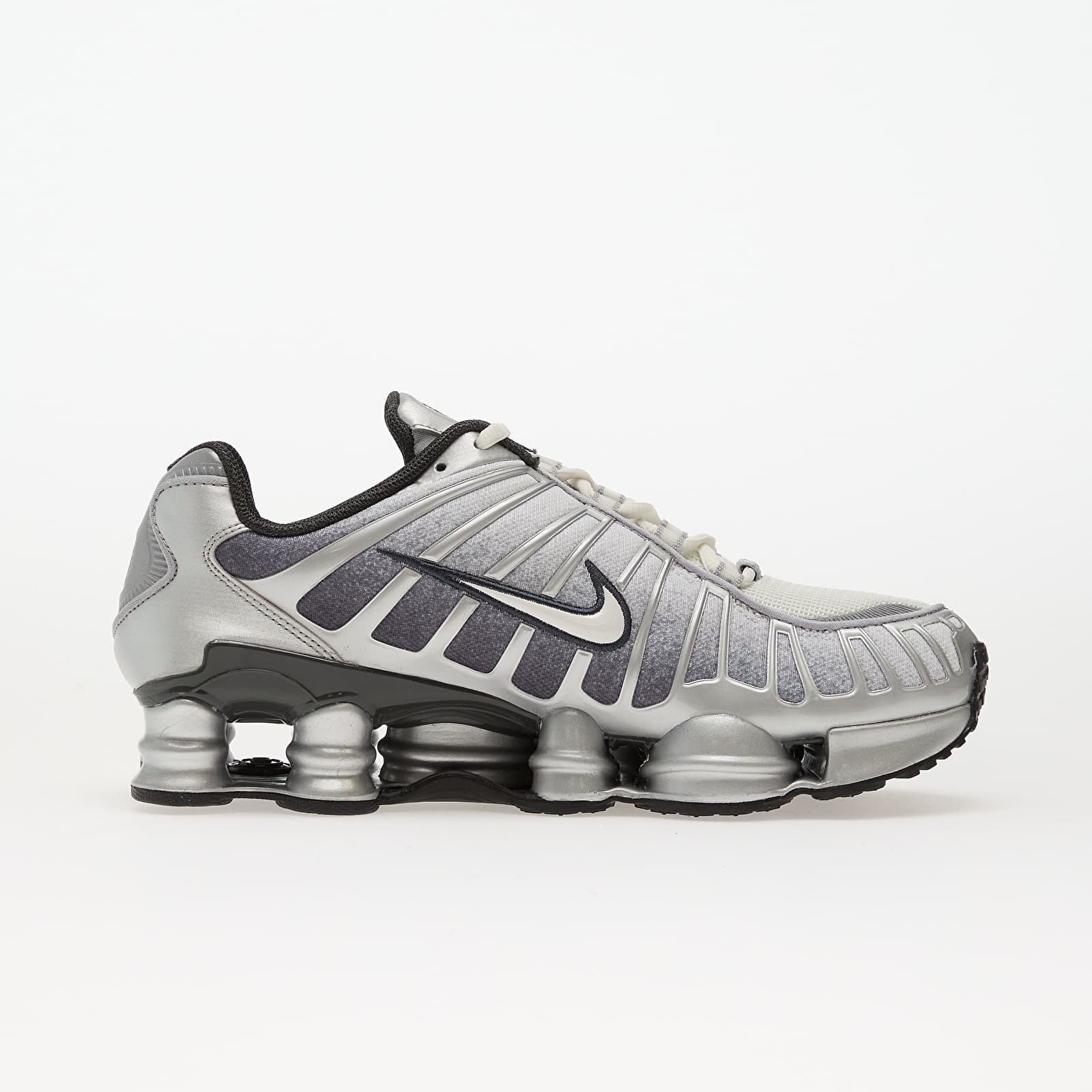 Vīriešu čības un apavi Nike Shox Tl Print Metallic Silver/ Summit White-Wolf Grey