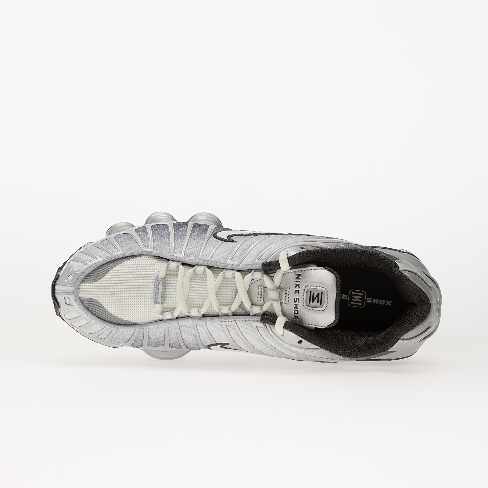 Vīriešu čības un apavi Nike Shox Tl Print Metallic Silver/ Summit White-Wolf Grey