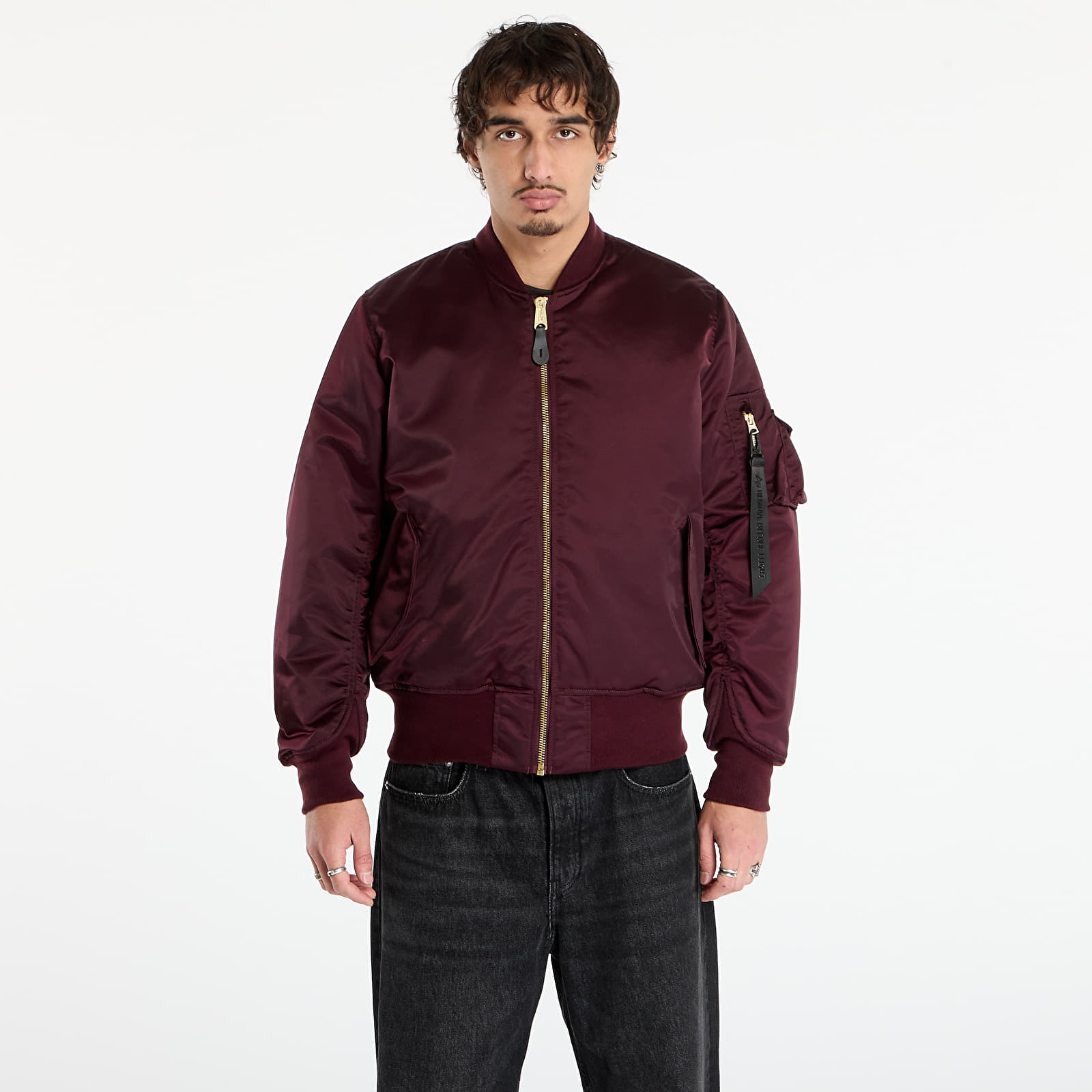 Miesten takit Alpha Industries MA-1 Base Flight Jacket Dark Cherry