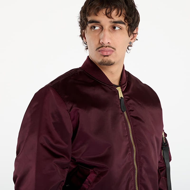 Alpha Industries MA-1 Base Flight Jacket Dark Cherry | Queens
