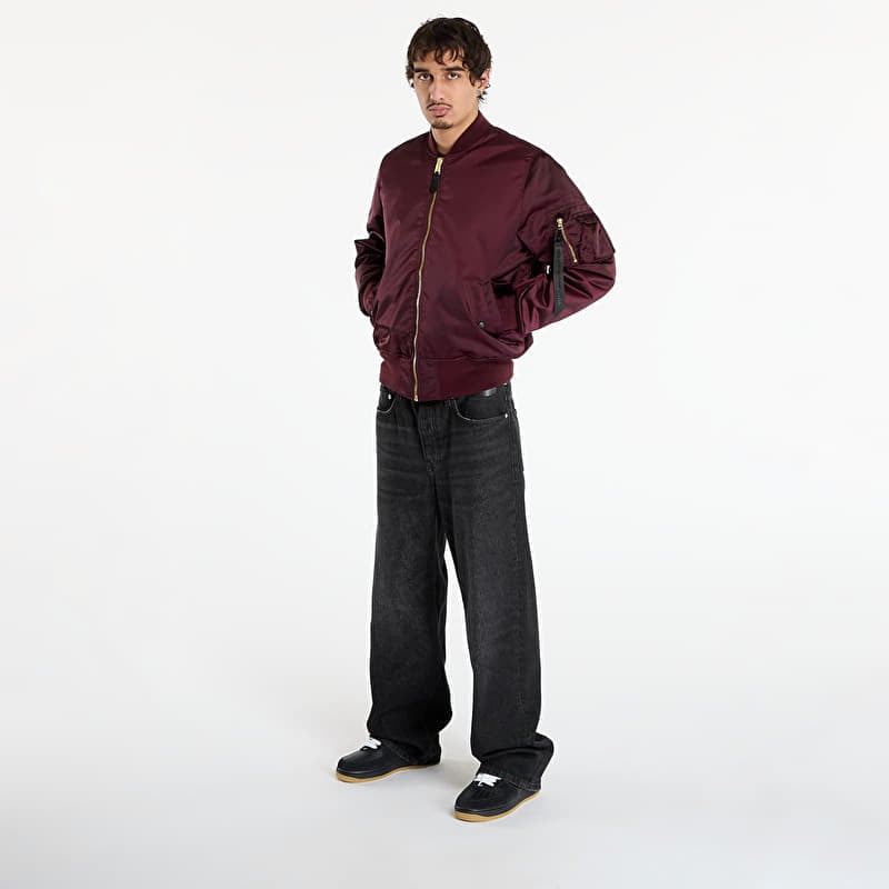 Alpha Industries MA-1 Base Flight Jacket Dark Cherry | Queens