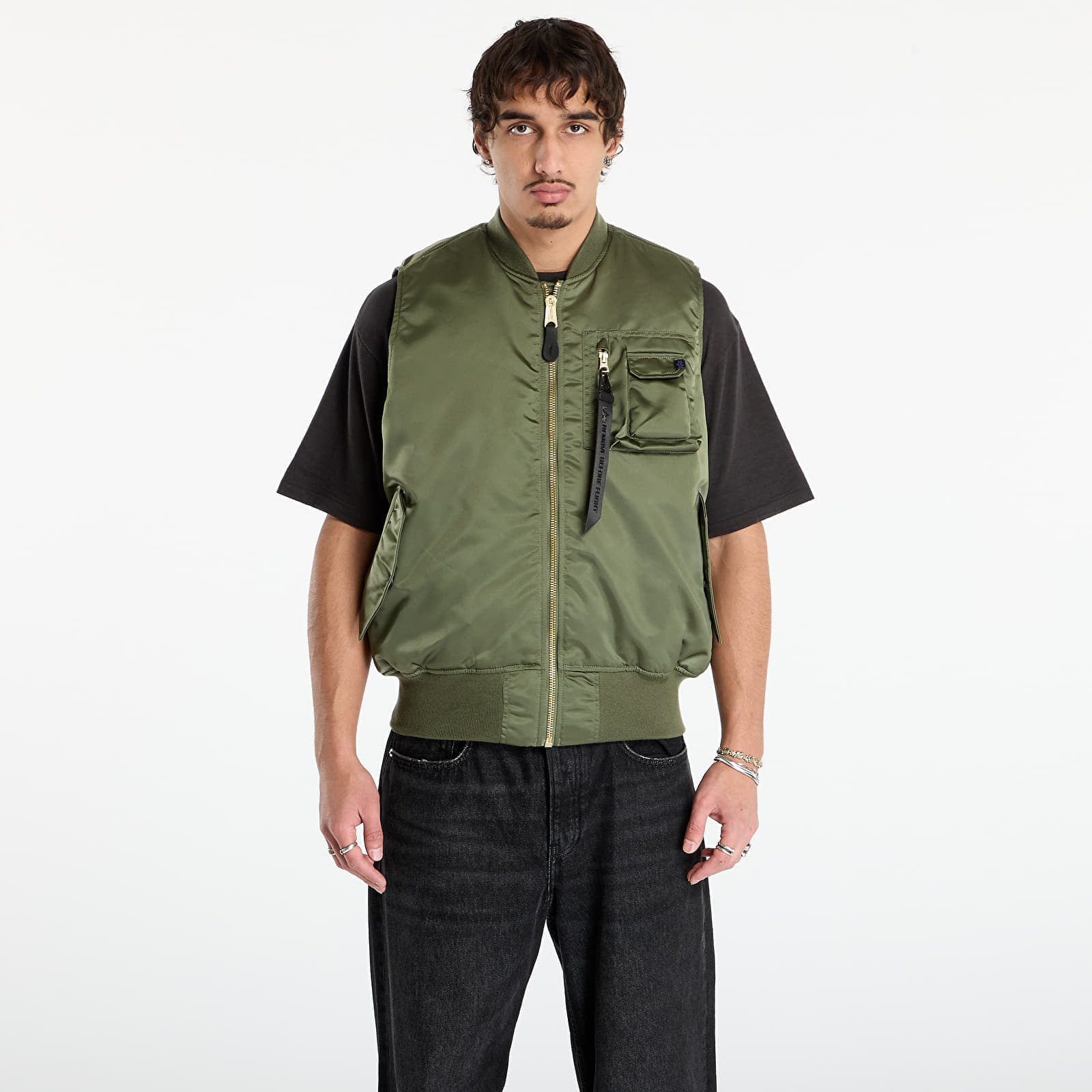 Vestă Alpha Industries MA-1 Base Vest Sage/ Green M