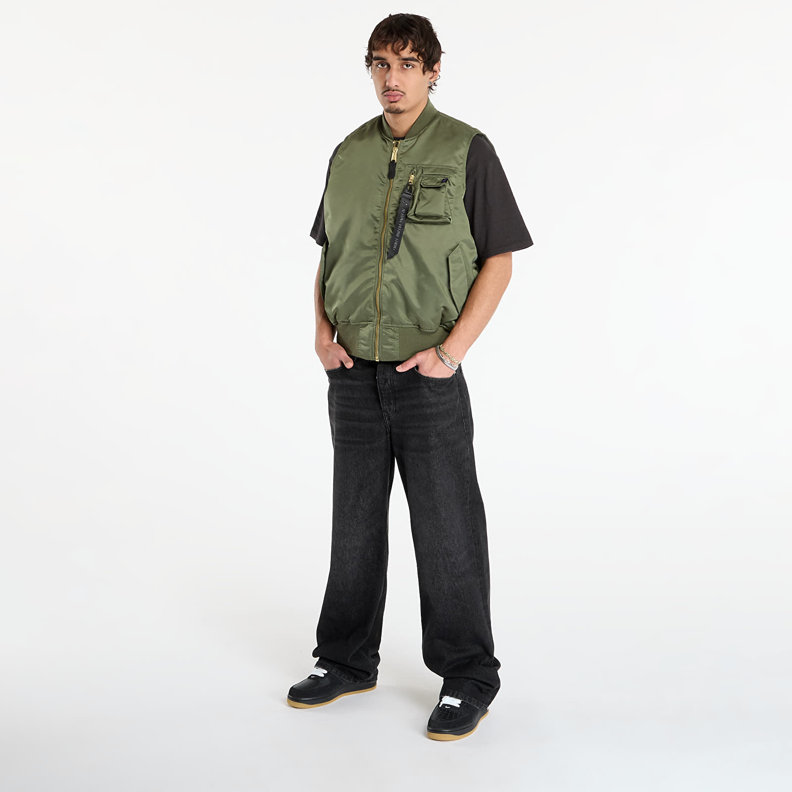 Gilet uomo Alpha Industries MA-1 Base Vest Sage/ Green
