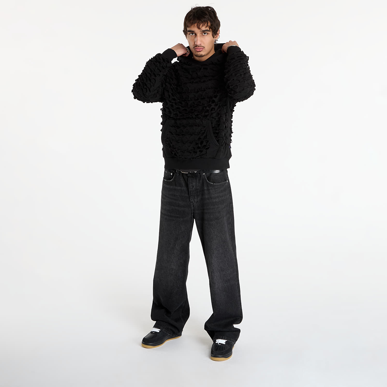 Miesten collegepaidat Alpha Industries ULCANS Hoodie Black