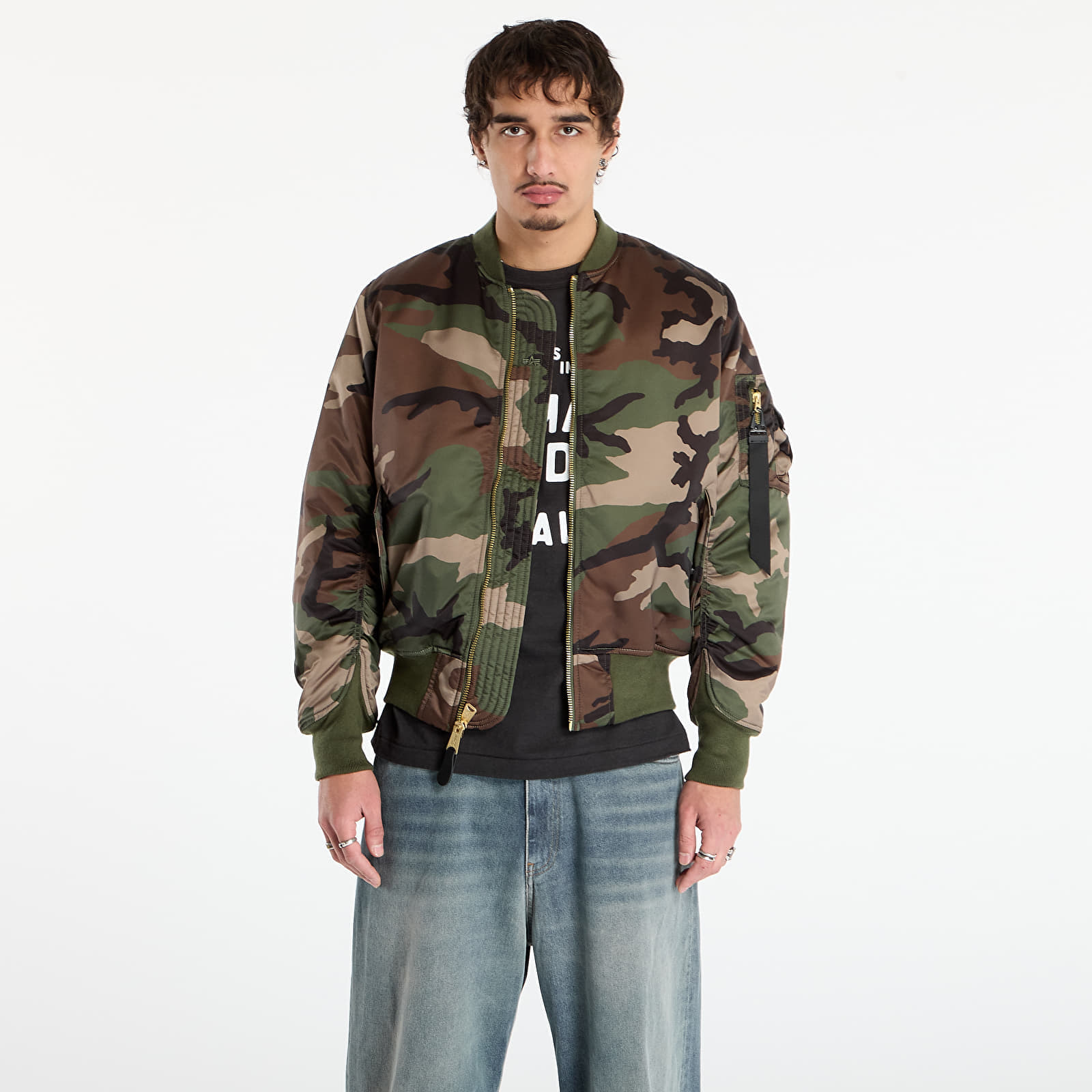 Jacket Alpha Industries MA-1 Base Flight Jacket Camo Wdl Camo 65 XL
