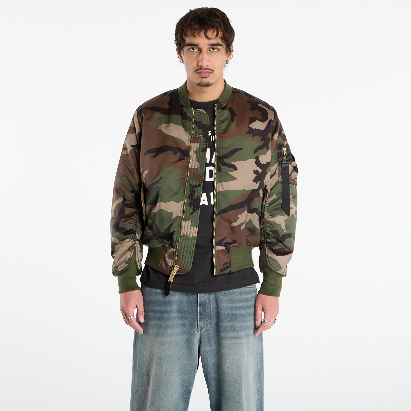 Miesten takit Alpha Industries MA-1 Base Flight Jacket Camo Wdl Camo 65